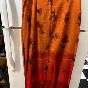 Chicrustina L.A. Collection Rust Floral Maxi Dress